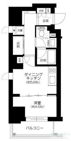 アトラス西早稲田(1DK/2階)の間取り写真