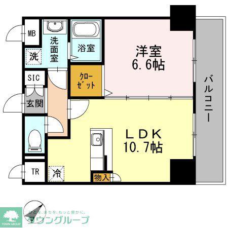 セリーン志村(1LDK/5階)の間取り写真