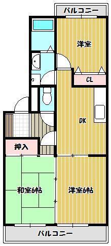 FLAT720(3DK/1階)の間取り写真