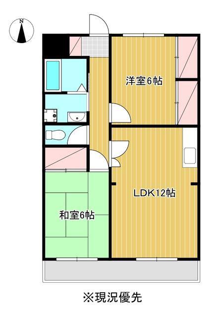 シャンポール海老名”88(2LDK/2階)の間取り写真