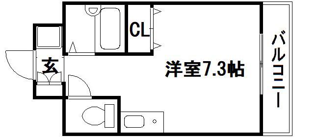 プレサンス京都清水(ワンルーム/7階)の間取り写真