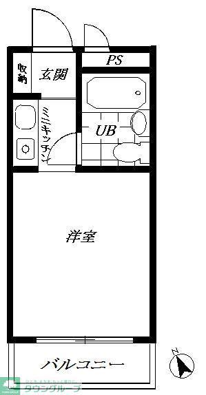 トップ妙蓮寺第2(ワンルーム/3階)の間取り写真