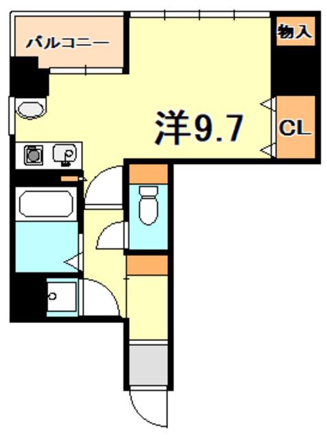 NESTY FLAT(ワンルーム/7階)の間取り写真