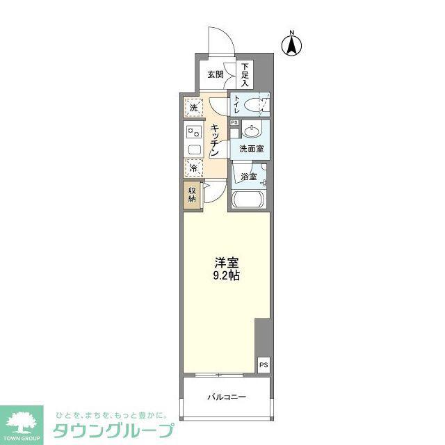 エルスタンザ徳川(1K/8階)の間取り写真