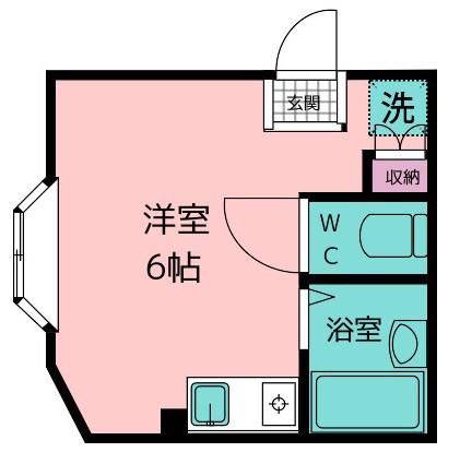 プライムコート中野(ワンルーム/1階)の間取り写真