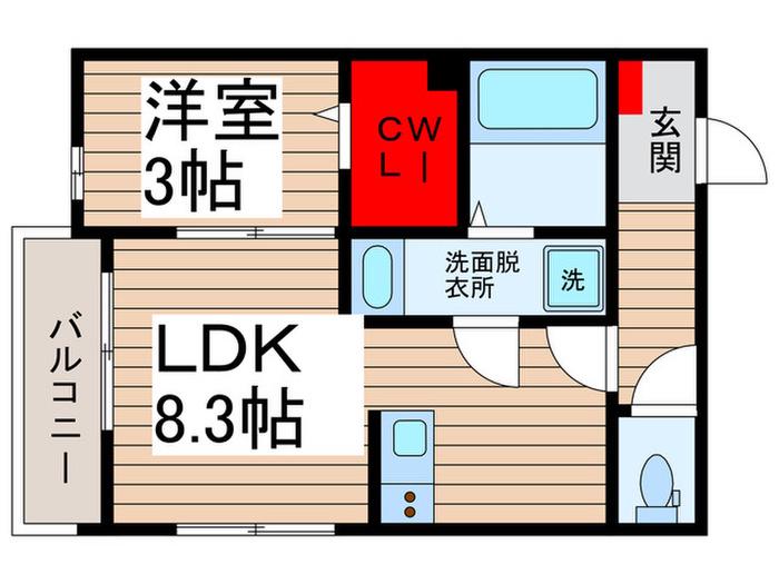 BESTSTAGE豊四季I(1LDK/3階)の間取り写真