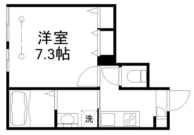 ウェラン(1K/1階)の間取り写真