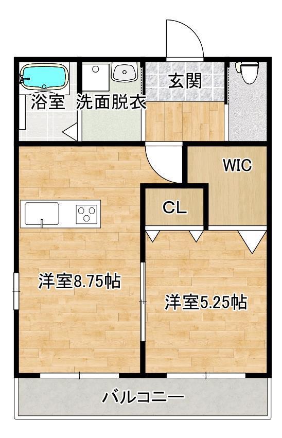 プルマージュ(1LDK/1階)の間取り写真