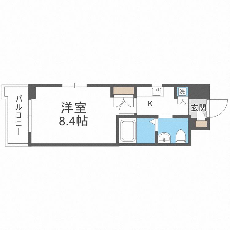 GRAMERCY NIPPONBASHI(1K/13階)の間取り写真