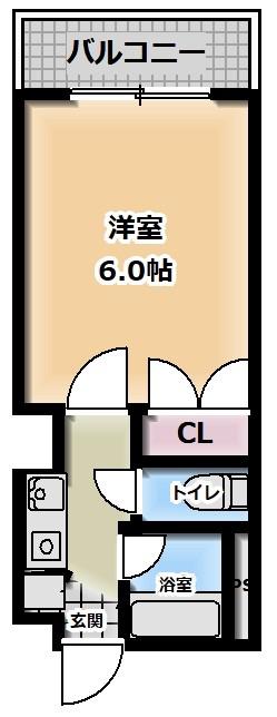 アネックス高橋(1K/1階)の間取り写真