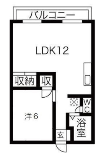 サンホワイトM105(1LDK/2階)の間取り写真