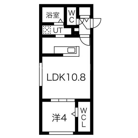 YS MAISON豊平(1LDK/4階)の間取り写真