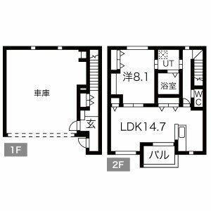 PACIFICA SHONANA棟(1LDK/1階)の間取り写真