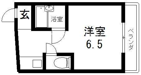 サンライフ布施(ワンルーム/1階)の間取り写真