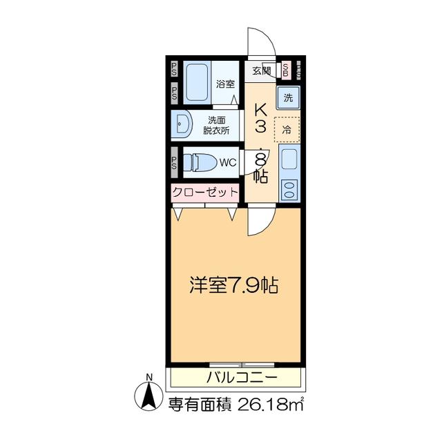 アーバンプラザ(1K/2階)の間取り写真