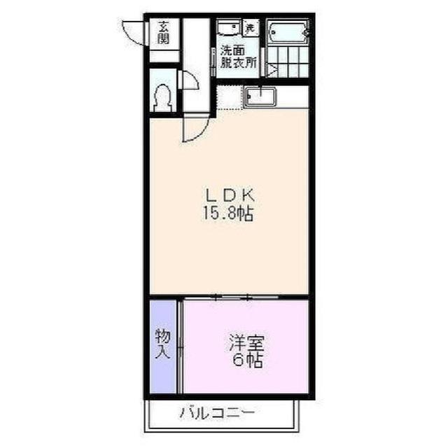 ロイヤルハイム(1LDK/5階)の間取り写真