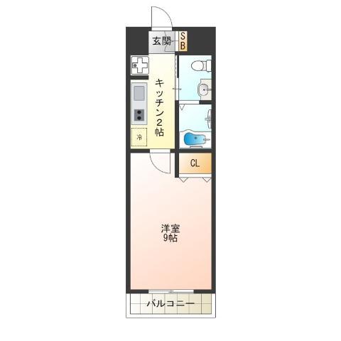 リアライズ住之江公園(1K/7階)の間取り写真