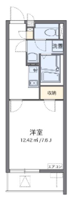 クレイノTATEISHI(1K/1階)の間取り写真