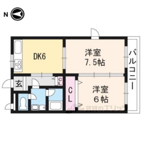 MTボーズマン(2LDK/3階)の間取り写真