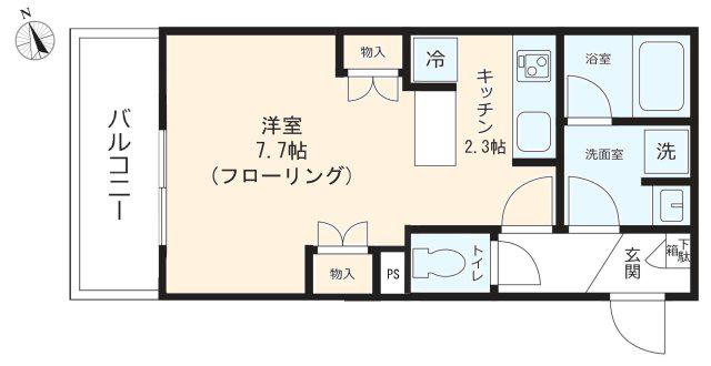 小石川アパートメント(1K/3階)の間取り写真