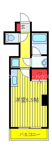 ヴェルテラスすずき(ワンルーム/2階)の間取り写真