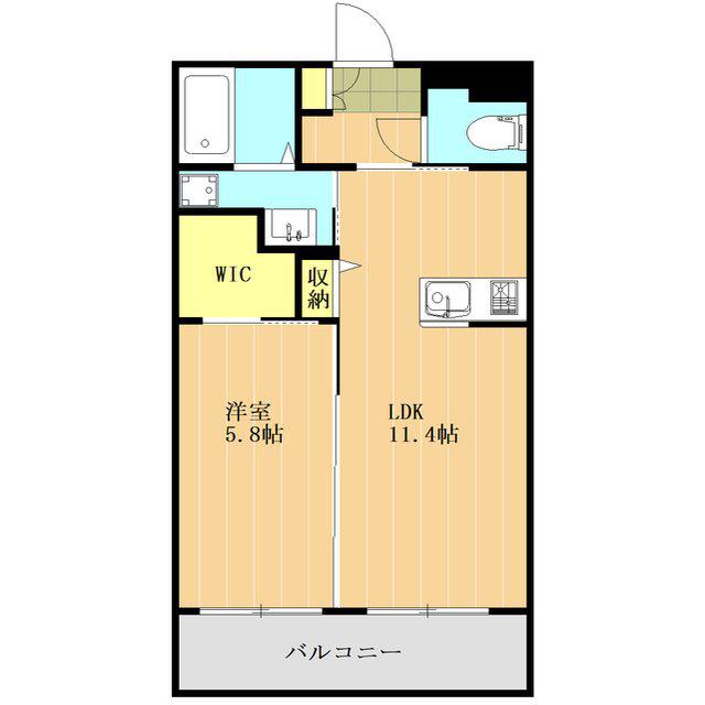 MIRAIZ 1(1LDK/1階)の間取り写真
