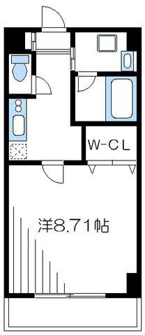 ROYS(1K/3階)の間取り写真