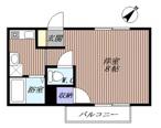 マンションみふねNO12(1K/2階)の間取り写真