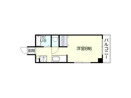 第一匠ハイツ(ワンルーム/4階)の間取り写真