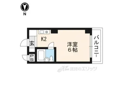 明治館にしきマンション(1K/4階)の間取り写真