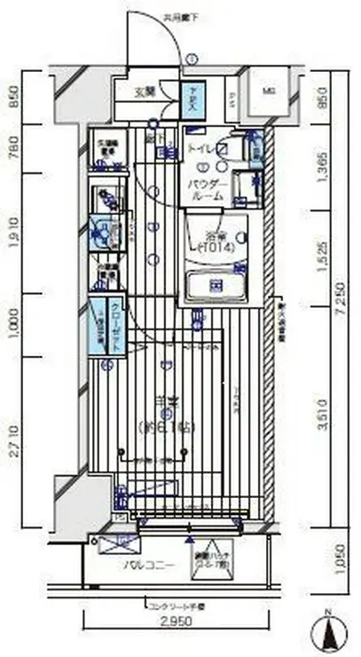 メインステージ北千住V 7階階 間取り