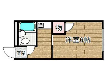 ヨシタケビル(1K/3階)の間取り写真