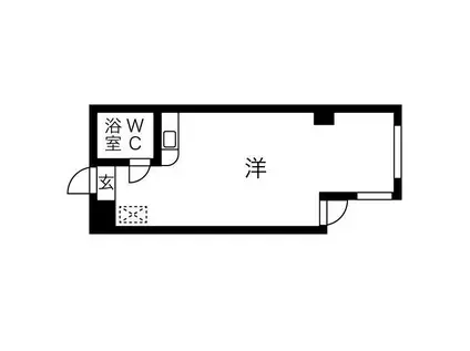 イトーピア高津(ワンルーム/6階)の間取り写真