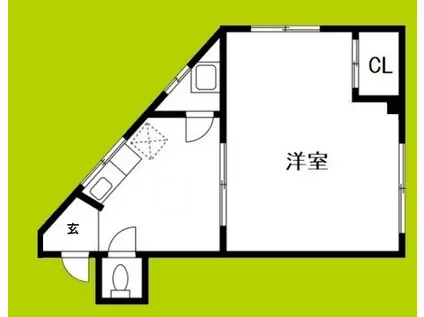 RIZEONE天王寺北II(1DK/5階)の間取り写真