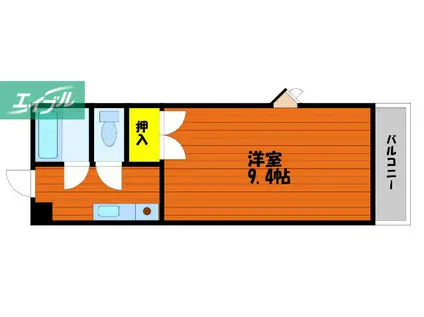 ピエ・タ・テール南方N(1K/3階)の間取り写真