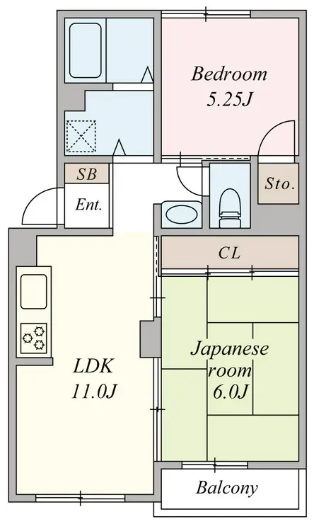 メゾンソレイユ 1階階 間取り