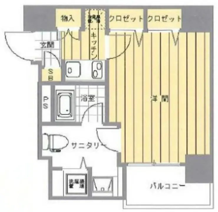 パレステュディオ日本橋東壱番館 6階階 間取り