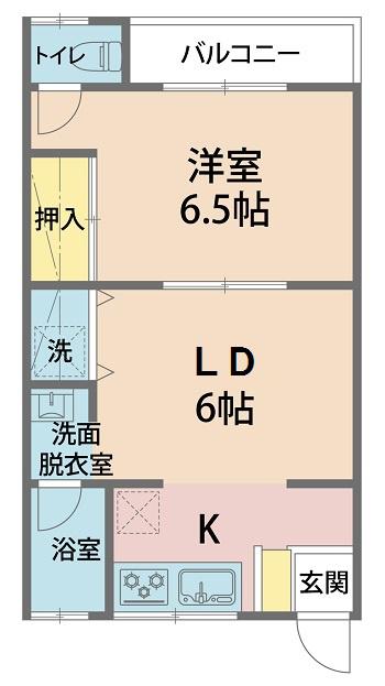 みゆきハウス(1LDK/1階)の間取り写真