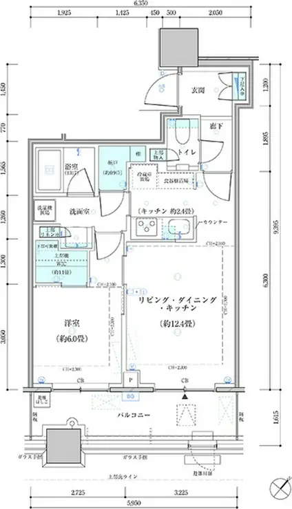 パークタワー勝どきサウス 3階階 間取り