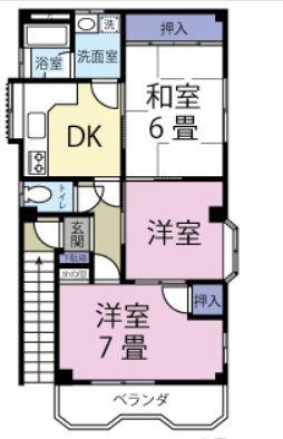 VILLETTA(3DK/3階)の間取り写真