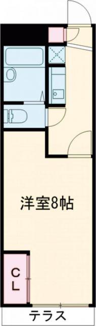 MOTOKOGAII(1K/2階)の間取り写真