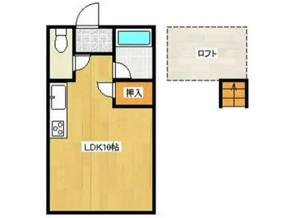 アップル石栄7-2(ワンルーム/1階)の間取り写真