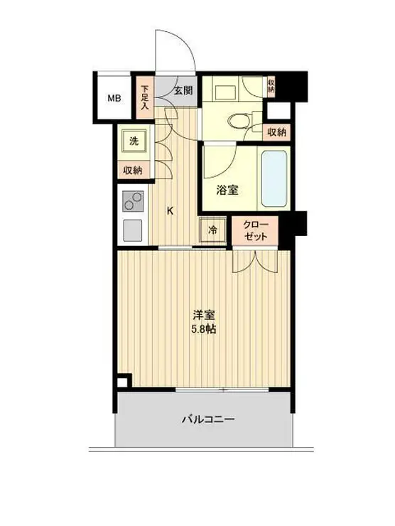 萩中イースト 4階階 間取り