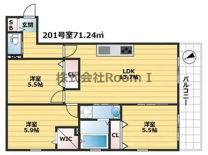 RE STYLE・旭化成ヘーベルメゾンHE(3LDK/2階)の間取り写真