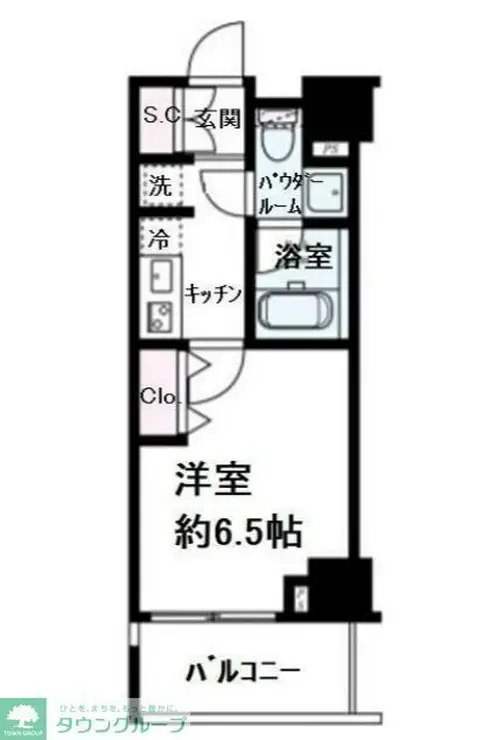 グレイスコート目黒 6階階 間取り