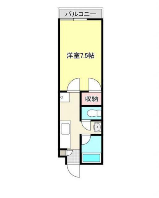セレマメゾン(1K/1階)の間取り写真