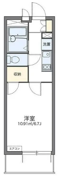 レオパレスグランシャリオ 1階階 間取り