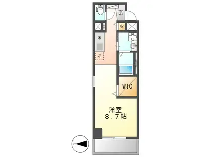 丸の内エンブルコート(ワンルーム/7階)の間取り写真