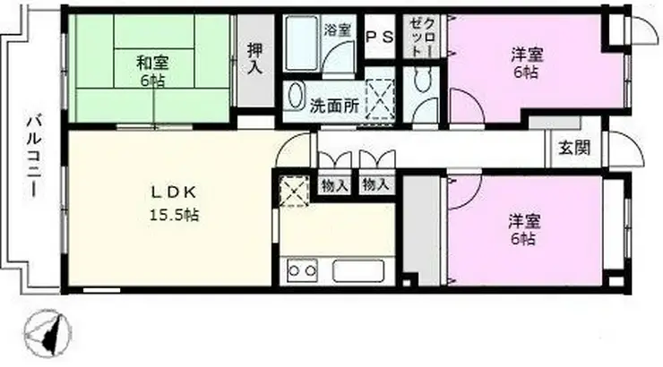 ステラ浦和 1階階 間取り
