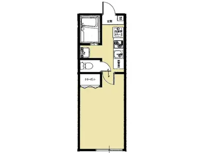サンズパーク常盤平(1K/1階)の間取り写真